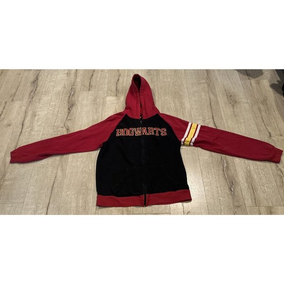 Harry Potter Hogwarts Hoodie Jacket Universal Studios Red Zip Up Size S - Picture 1 of 16